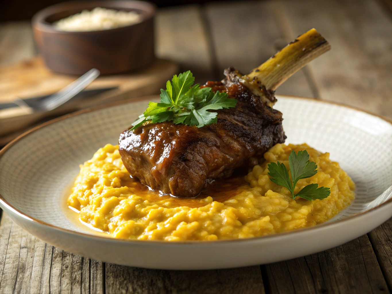 Braised Veal Chop