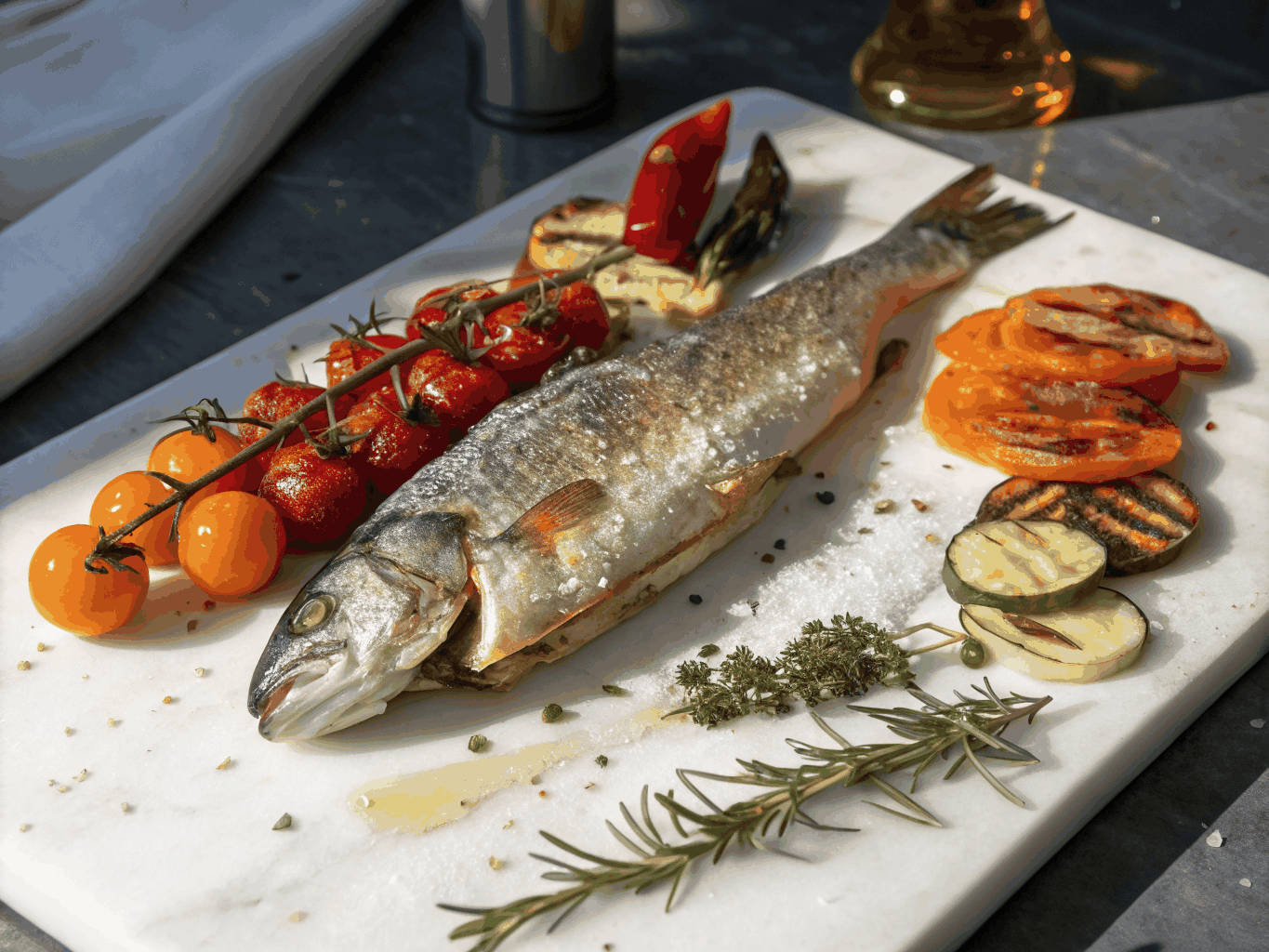 Salt-Crusted Branzino
